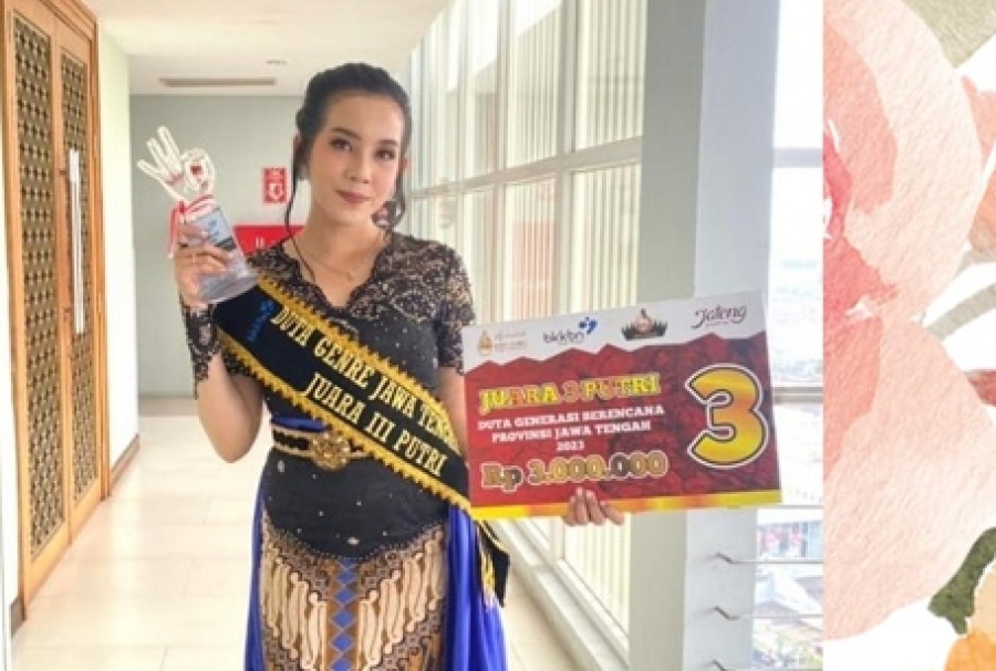 Silvia Cahaya Raih Juara 3 Duta Genre Jawa Tengah